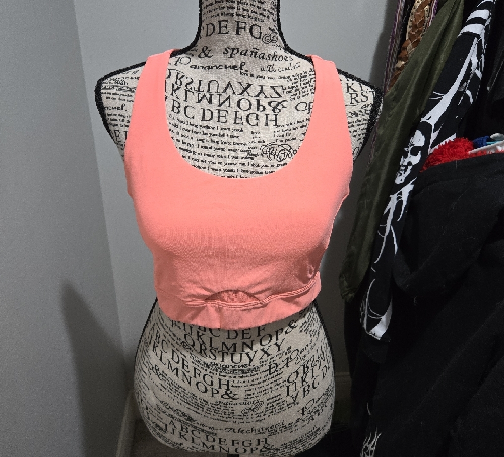 Xersion Orange & Gray Athletic Sports Bras